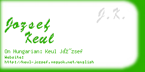 jozsef keul business card